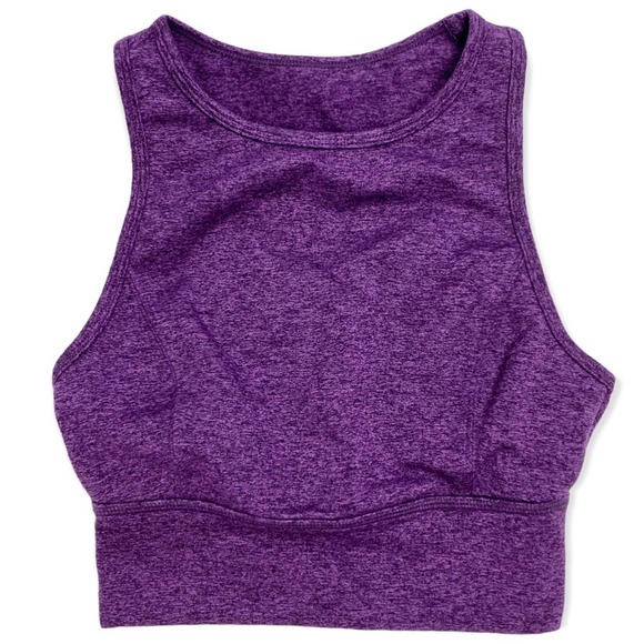 JoyLab Other - NWOT JoyLab Cozy Spacedye High Neck Brushed Jersey Sports Bra in Deep Purple, XS